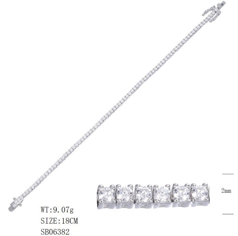 SB06382, Ladies' Moissanite Ring, S925, Rhodium Plated, White, 6.49g