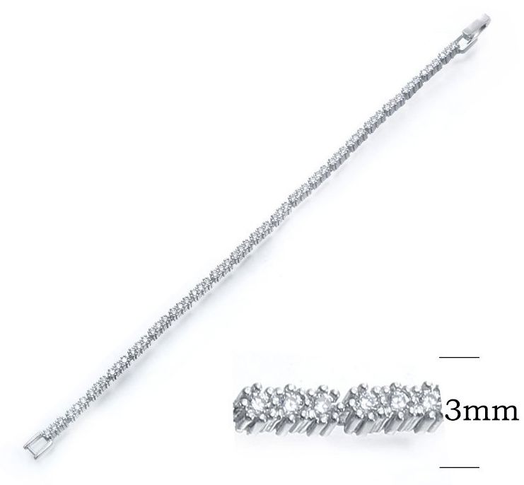SB03412, Ladies' Moissanite Ring, S925, Rhodium Plated, White, 8.16g