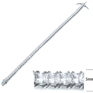 SB06039, Ladies' Moissanite Ring, S925, Rhodium Plated, White, 13.03g