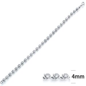SB01726, Ladies' Moissanite Ring, S925, Rhodium Plated, White, 10.6g