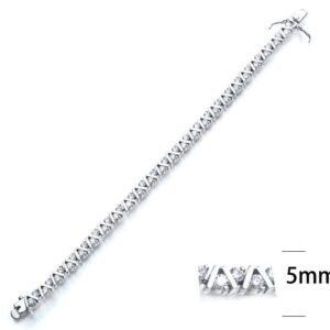 SB00007, Ladies' Moissanite Ring, S925, Rhodium Plated, White, 18.7g