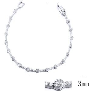 SB11214, Ladies' Moissanite Ring, S925, Rhodium Plated, White, 11.2g