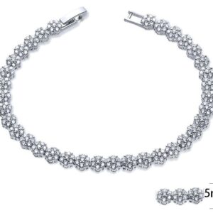 SB07648, Ladies' Moissanite Ring, S925, Rhodium Plated, White, 12.6g