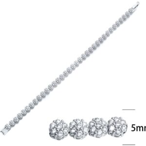 SB06010, Ladies' Moissanite Ring, S925, Rhodium Plated, White, 11.27g
