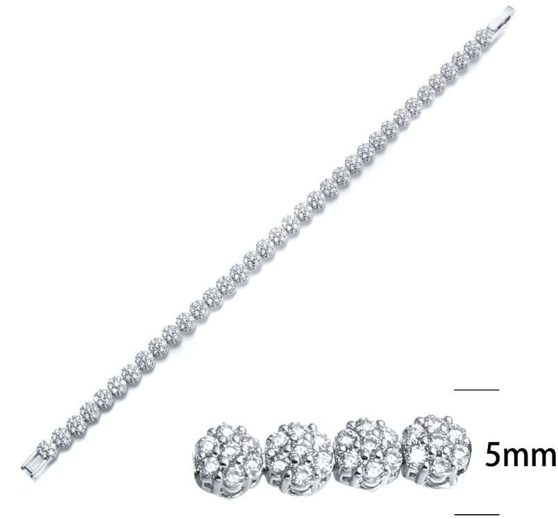 SB06010, Ladies' Moissanite Ring, S925, Rhodium Plated, White, 11.27g