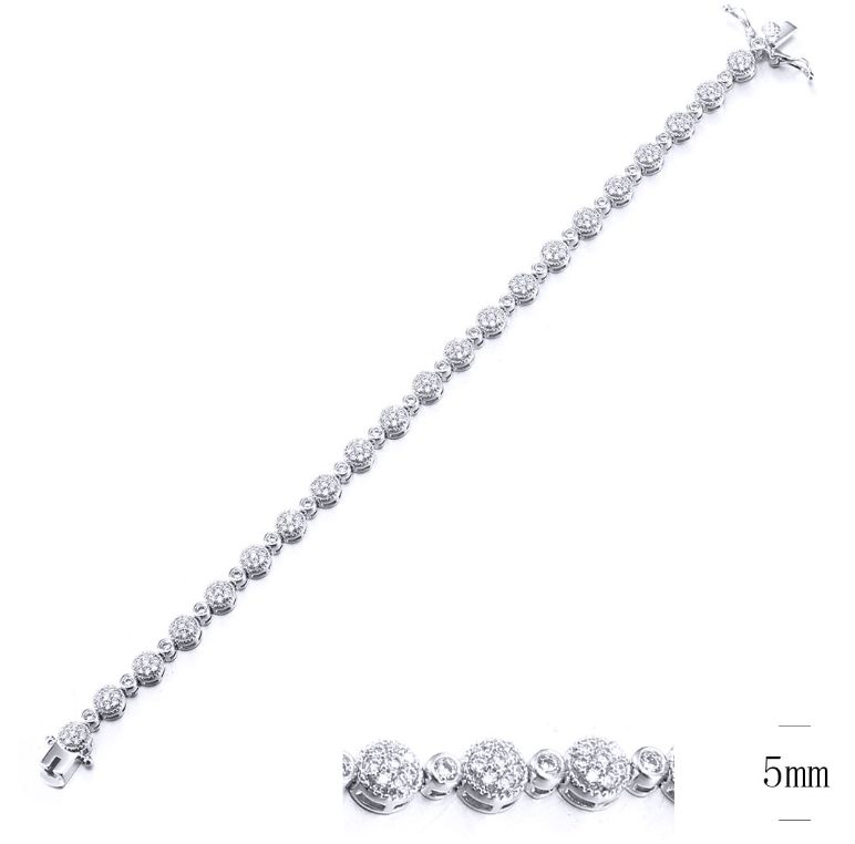SB10277, Ladies' Moissanite Ring, S925, Rhodium Plated, White, 10.48g