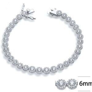 SB07637, Ladies' Moissanite Ring, S925, Rhodium Plated, White, 11.32g