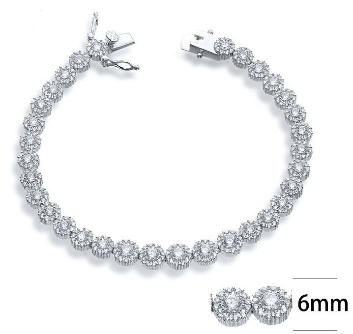 SB07637, Ladies' Moissanite Ring, S925, Rhodium Plated, White, 11.32g