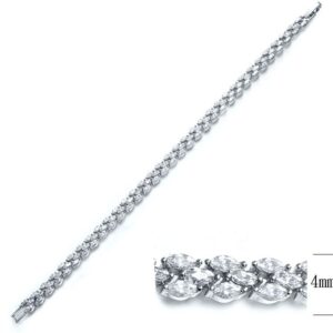 SB06013, Ladies' Moissanite Ring, S925, Rhodium Plated, White, 10.58g