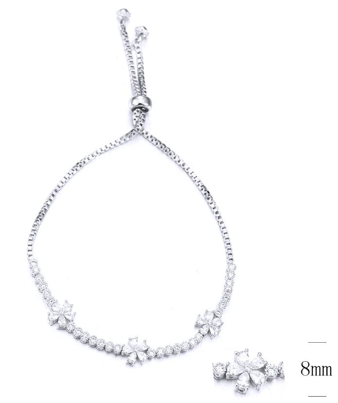 SB11221, Ladies' Moissanite Ring, S925, Rhodium Plated, White, 5.8g