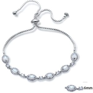 SB06009, Ladies' Moissanite Ring, S925, Rhodium Plated, White, 3.11g