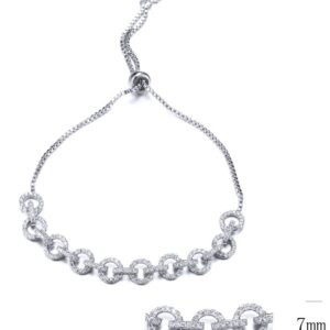 SB10155, Ladies' Moissanite Ring, S925, Rhodium Plated, White, 7.65g