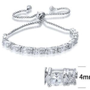 SB06062, Ladies' Moissanite Ring, S925, Rhodium Plated, White, 8.68g