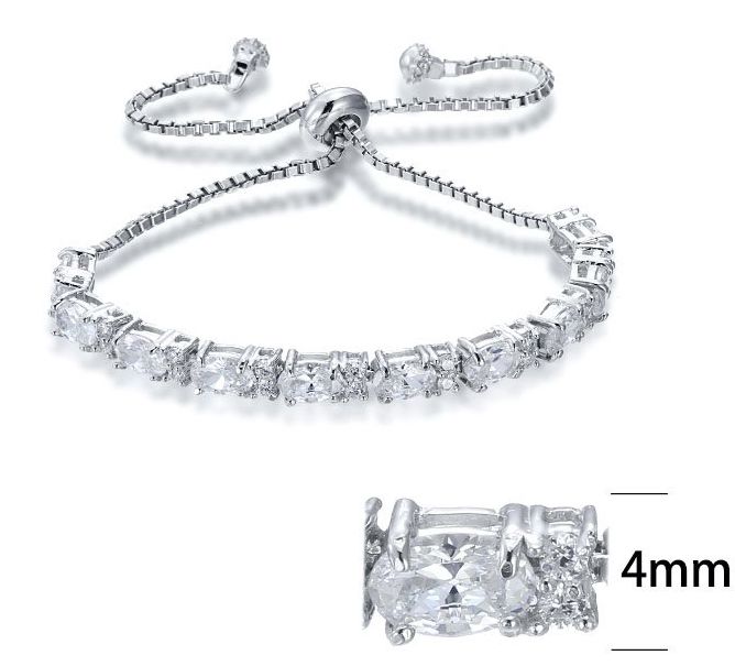SB06062, Ladies' Moissanite Ring, S925, Rhodium Plated, White, 8.68g