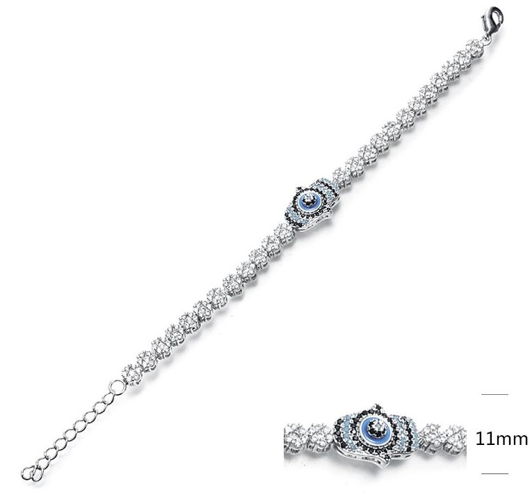 SB08722-C, Ladies' Moissanite Ring, S925, Rhodium + Black Rhodium Plated, Silver, 6.7g