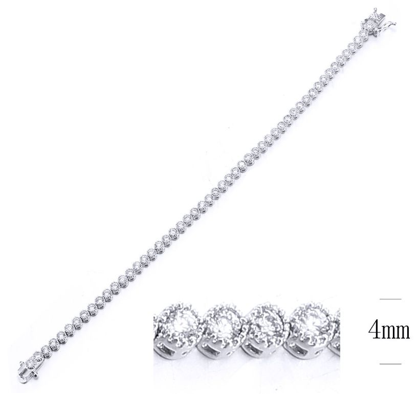 SB06641, Ladies' Moissanite Ring, S925, Rhodium Plated, White, 5.8g