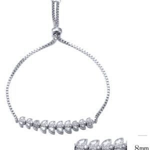 SB10210, Ladies' Moissanite Ring, S925, Rhodium Plated, White, 6.89g