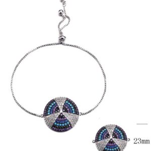 SB09282-C, Ladies' Moissanite Ring, S925, Rhodium + Black Rhodium Plated, Silver, 4.62g