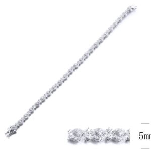 SB12586, Ladies' Moissanite Ring, S925, Rhodium Plated, White, 10.36g
