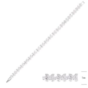 SB14306, Ladies' Moissanite Ring, S925, Rhodium Plated, White, 13.06g
