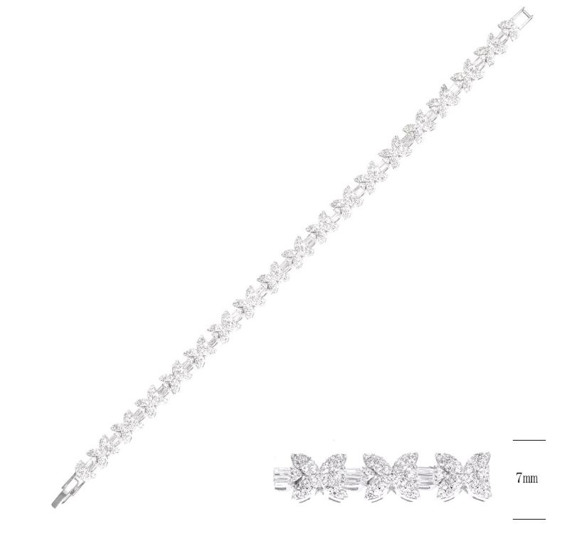 SB14306, Ladies' Moissanite Ring, S925, Rhodium Plated, White, 13.06g
