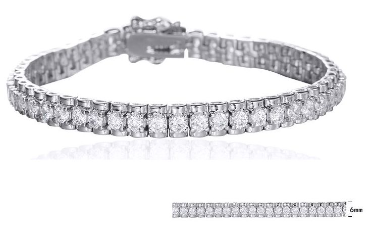 SB06401, Ladies' Moissanite Ring, S925, Rhodium Plated, White, 16.8g