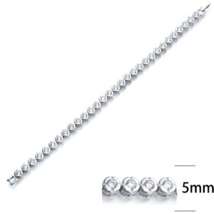 SB02467, Ladies' Moissanite Ring, S925, Rhodium Plated, White, 14.4g