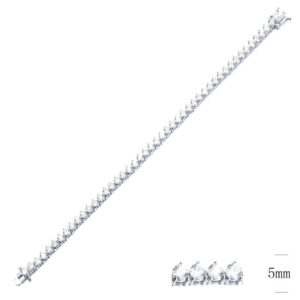 SB09568, Ladies' Moissanite Ring, S925, Rhodium Plated, White, 14.45g