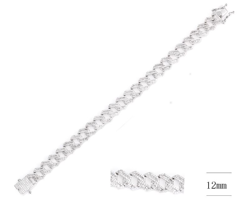 SB13913, Ladies' Moissanite Ring, S925, Rhodium Plated, White, 30.83g