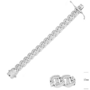 SB15112, Ladies' Moissanite Ring, S925, Rhodium Plated, White, 29.45g