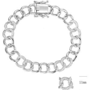 SB14125, Ladies' Moissanite Ring, S925, Rhodium Plated, White, 24.46g
