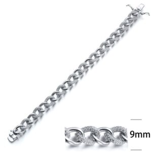 SB05181, Ladies' Moissanite Ring, S925, Rhodium Plated, White, 22.1g