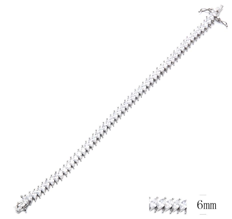SB06042, Ladies' Moissanite Ring, S925, Rhodium Plated, White, 16.15g