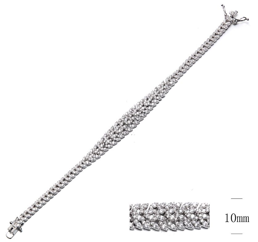 SB09171, Ladies' Moissanite Ring, S925, Rhodium Plated, White, 15.14g