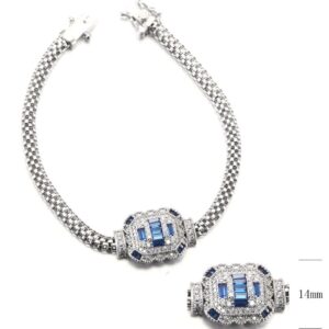 SB12757, Ladies' Moissanite Ring, S925, Rhodium Plated, White, 7.8g