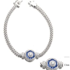 SB12761, Ladies' Moissanite Ring, S925, Rhodium Plated, White, 6.94g