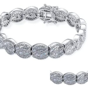 SB06817, Ladies' Moissanite Ring, S925, Rhodium Plated, White, 25.6g