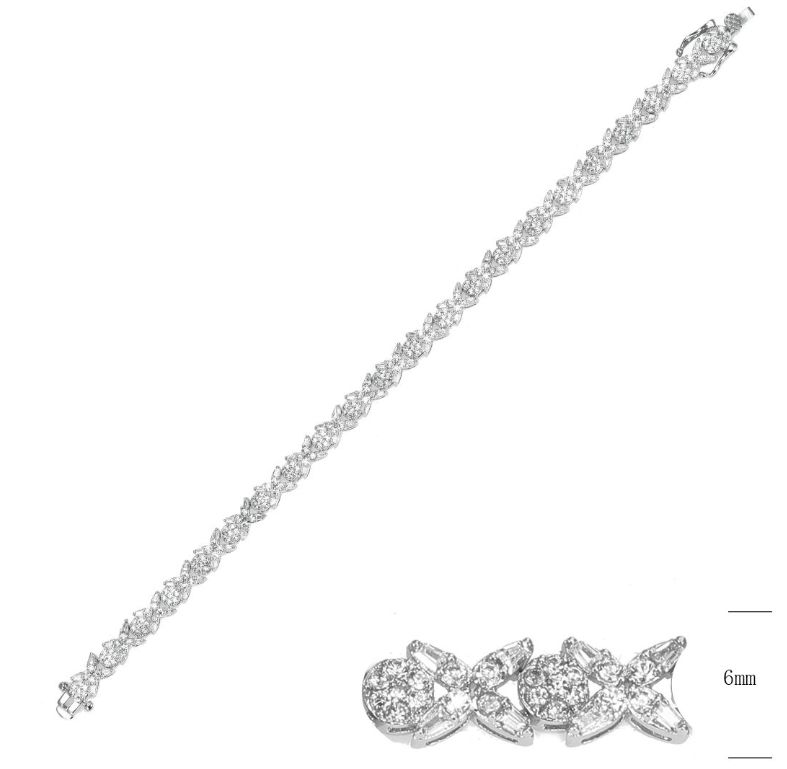 SB14915, Ladies' Moissanite Ring, S925, Rhodium Plated, White, 9.52g
