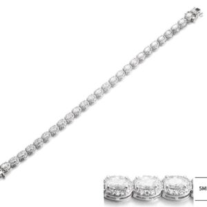 SB13102, Ladies' Moissanite Ring, S925, Rhodium Plated, White, 13.22g