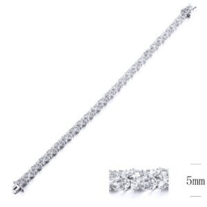 SB11332, Ladies' Moissanite Ring, S925, Rhodium Plated, White, 14.22g