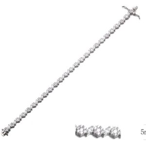 SB09088, Ladies' Moissanite Ring, S925, Rhodium Plated, White, 10.18g