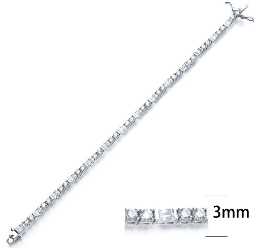 SB01397, Ladies' Moissanite Ring, S925, Rhodium Plated, White, 10.2g
