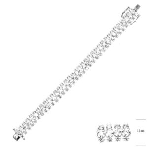 SB14618, Ladies' Moissanite Ring, S925, Rhodium Plated, White, 27.85g