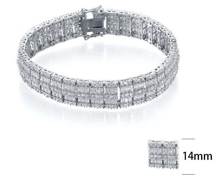 SB06471, Ladies' Moissanite Ring, S925, Rhodium Plated, White, 33.8g