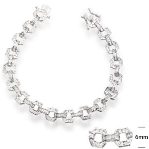 SB13147, Ladies' Moissanite Ring, S925, Rhodium Plated, White, 15.11g
