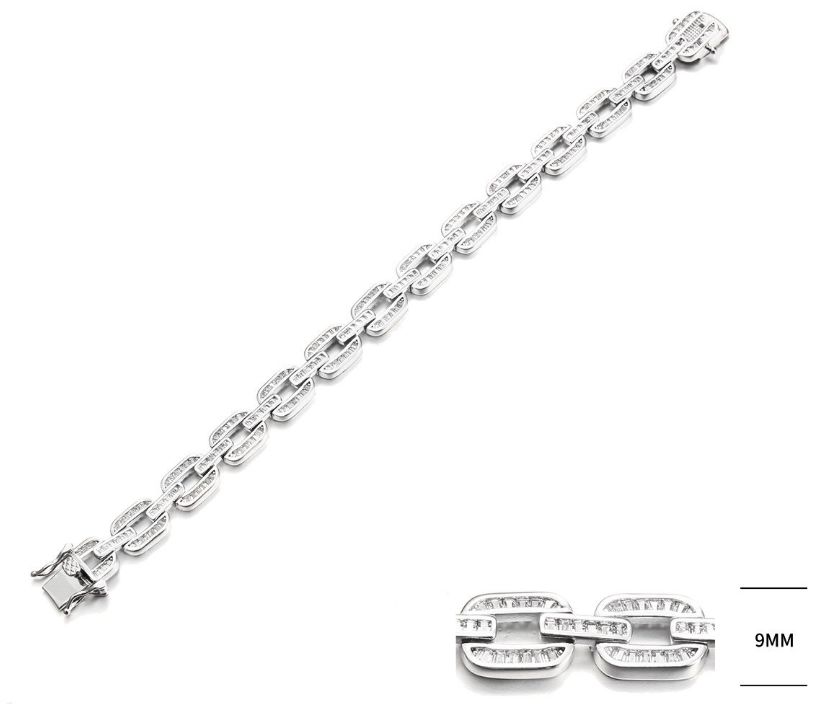 SB13167, Ladies' Moissanite Ring, S925, Rhodium Plated, White, 17g