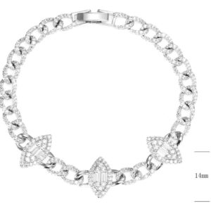 SB14292, Ladies' Moissanite Ring, S925, Rhodium Plated, White, 12.59g