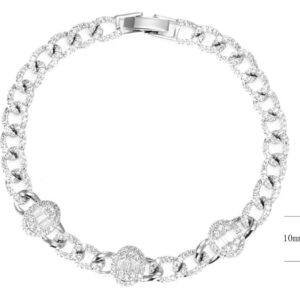 SB14281, Ladies' Moissanite Ring, S925, Rhodium Plated, White, 12.43g