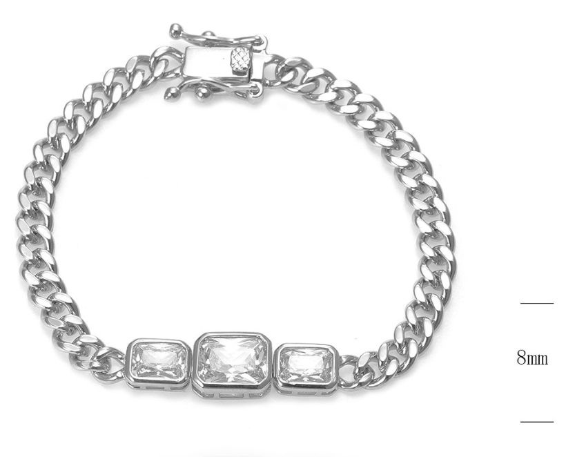 SB15113, Ladies' Moissanite Ring, S925, Rhodium Plated, White, 12.5g