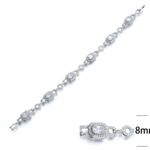 SB04986, Ladies' Moissanite Ring, S925, Rhodium Plated, White, 10.4g
